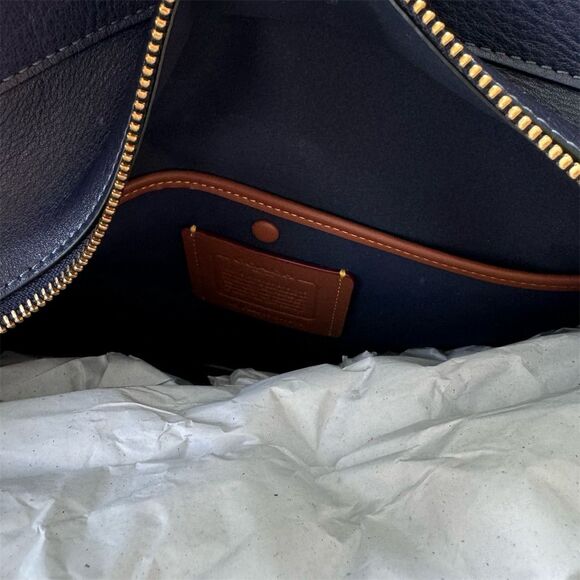 Coach Empire Carryall 40 Satchel Dark Navy Large Women's Bag - Picture 12 of 14